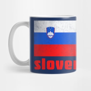 Slovenija / Slovenian  Faded Style Flag Design Mug